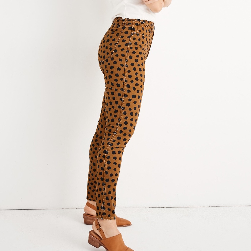 Madewell 10" Mid-Rise Skinny Jeans in Painted Spots - Picture 3 of 6